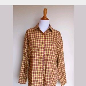TOMBOY ~ LARGE PLAID BOXY BUTTON DOWN SHIRT